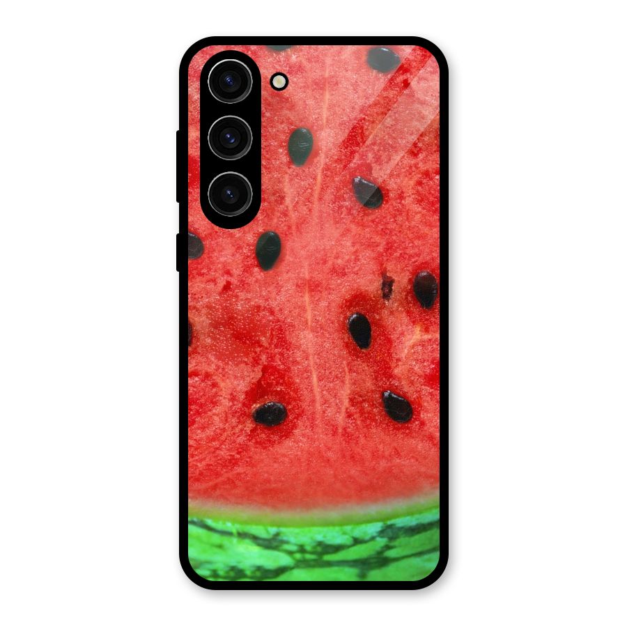 Watermelon Design Glass Back Case for Galaxy S23 Plus