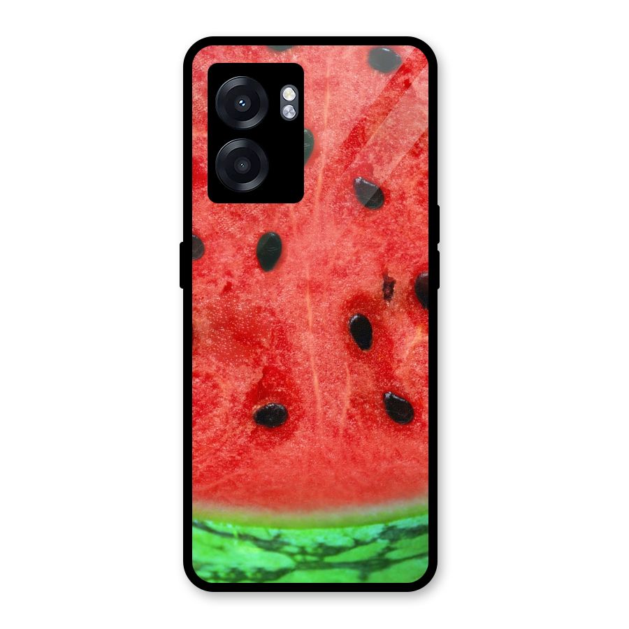 Watermelon Design Glass Back Case for Oppo K10 (5G)