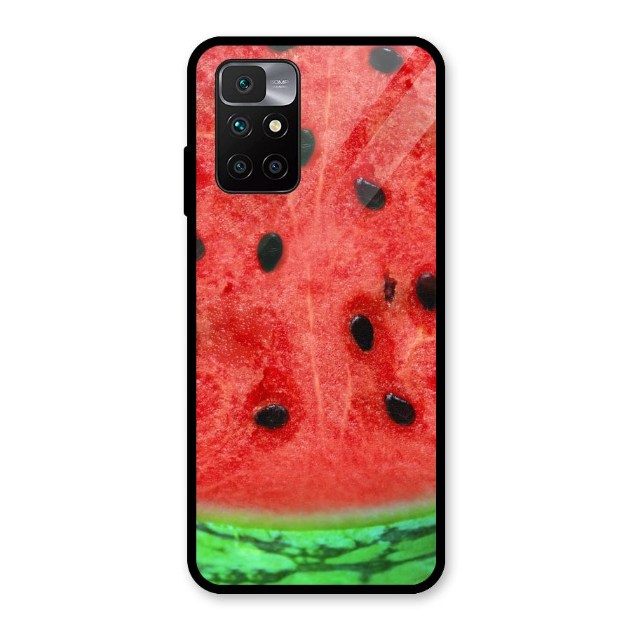 Watermelon Design Glass Back Case for Redmi 10 Prime