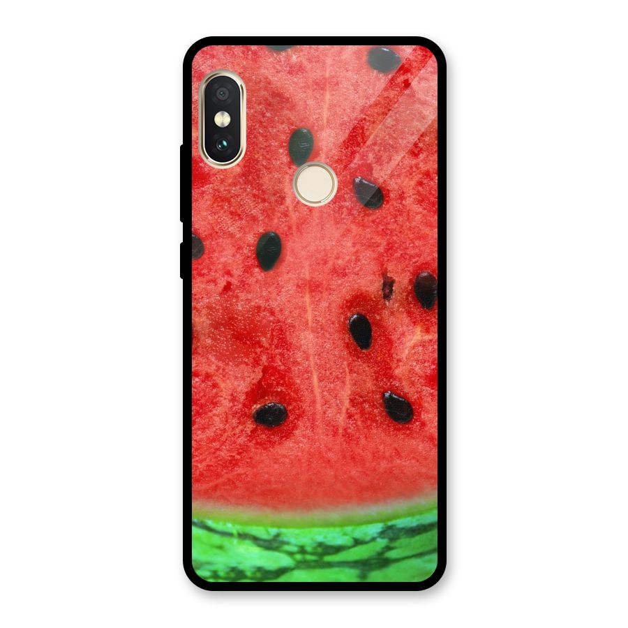 Watermelon Design Glass Back Case for Redmi Note 5 Pro