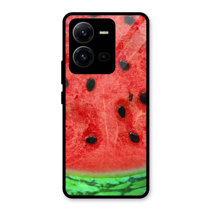 Watermelon Design Glass Back Case for Vivo V25