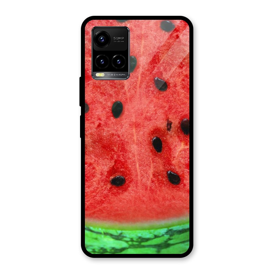 Watermelon Design Glass Back Case for Vivo Y21A