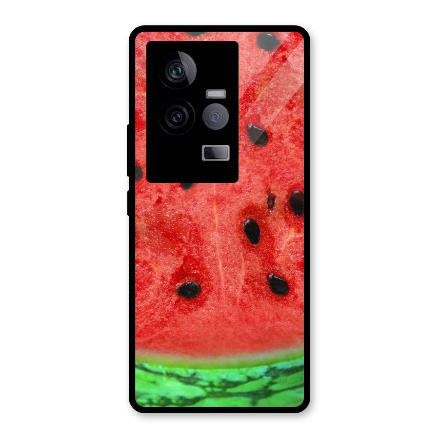 Watermelon Design Glass Back Case for Vivo iQOO 11 5G