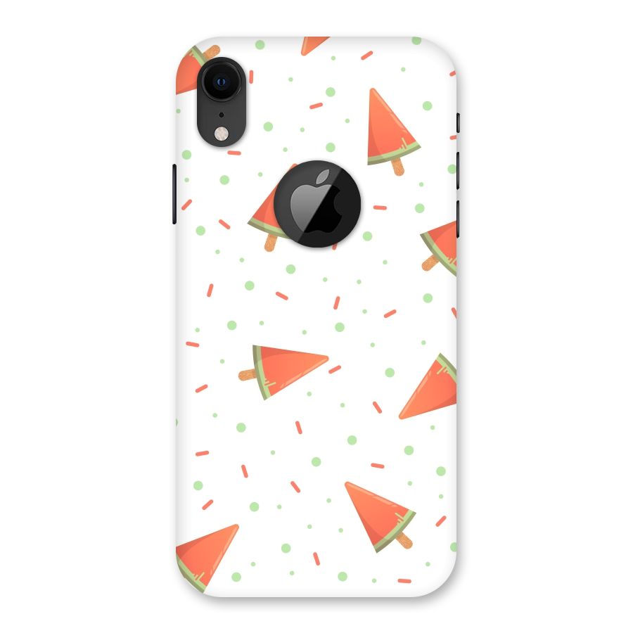 Watermelon Ice Creams Back Case for iPhone XR Logo Cut
