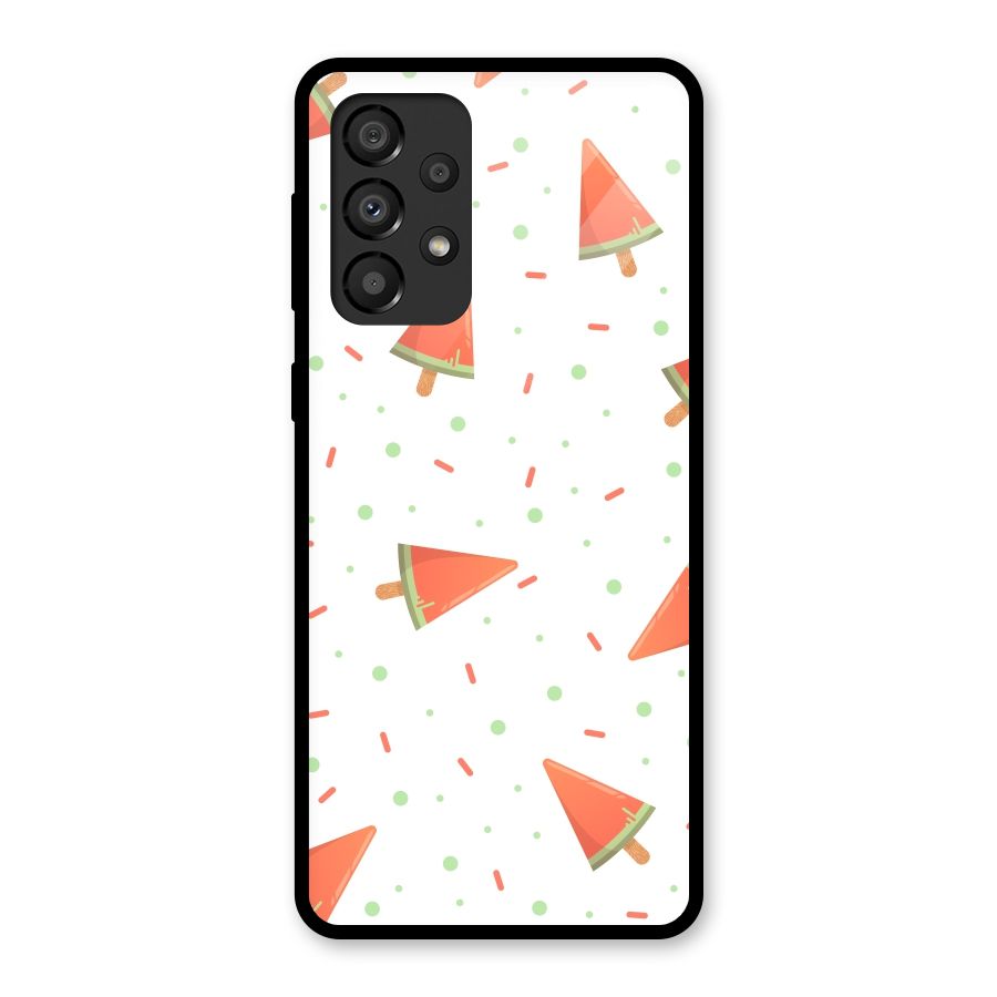 Watermelon Ice Creams Glass Back Case for Galaxy A33 5G