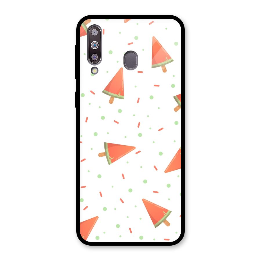 Watermelon Ice Creams Glass Back Case for Galaxy M30