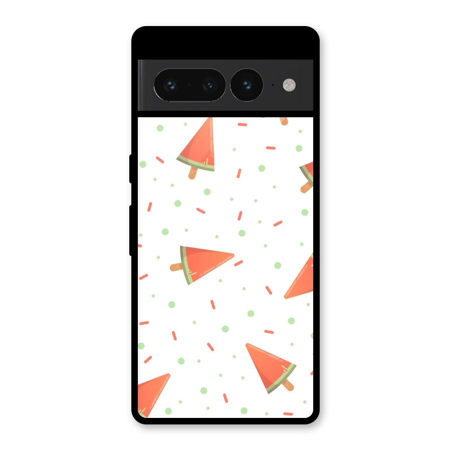 Watermelon Ice Creams Glass Back Case for Google Pixel 7 Pro