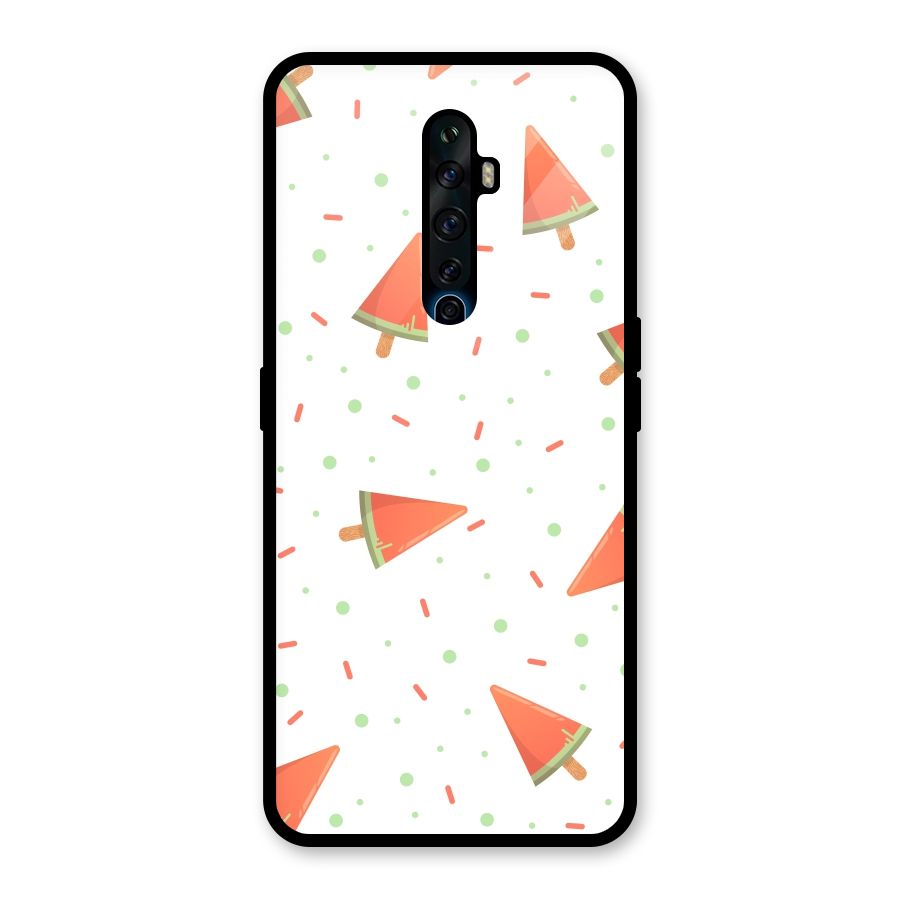 Watermelon Ice Creams Glass Back Case for Oppo Reno2 F