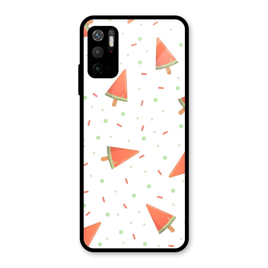 Watermelon Ice Creams Glass Back Case for Poco M3 Pro 5G