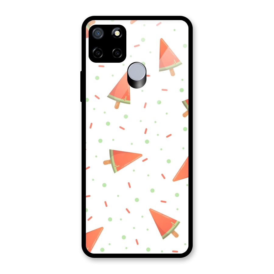 Watermelon Ice Creams Glass Back Case for Realme Narzo 20