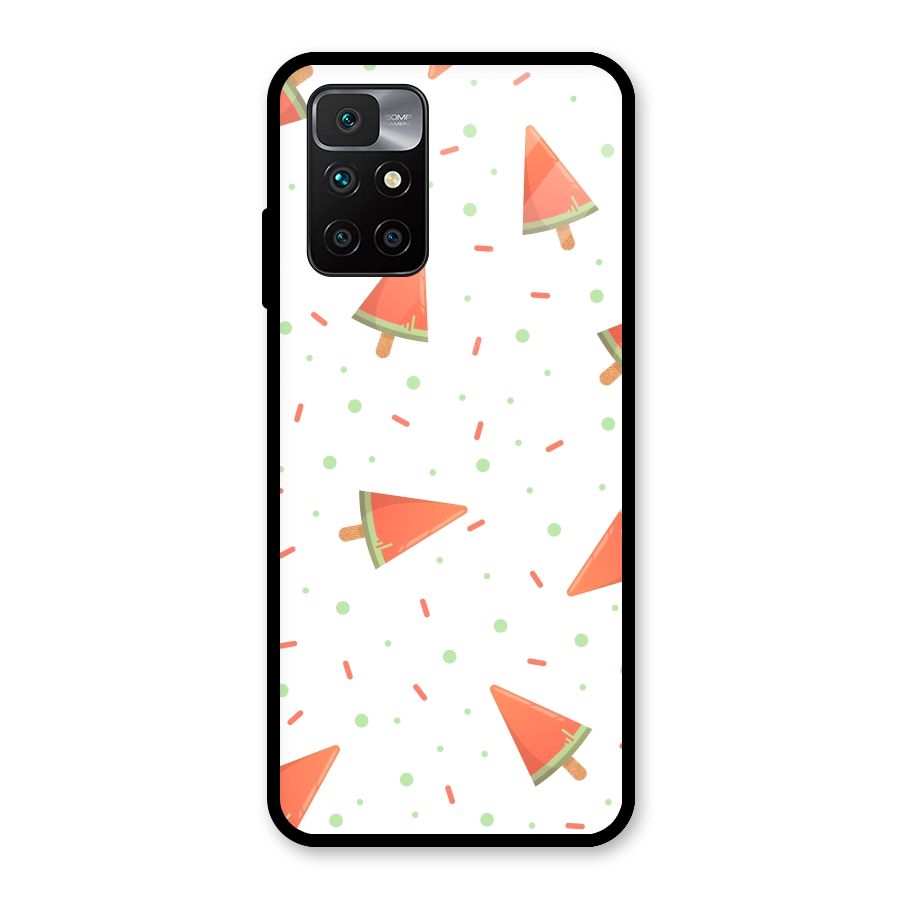 Watermelon Ice Creams Glass Back Case for Redmi 10 Prime