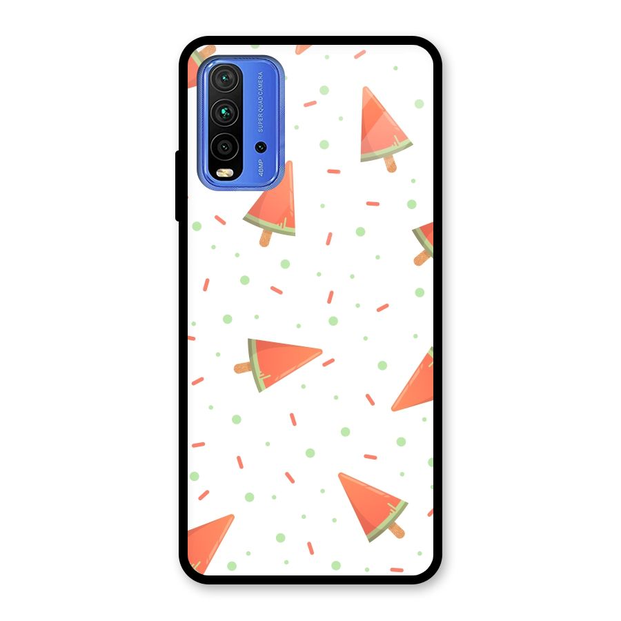Watermelon Ice Creams Glass Back Case for Redmi 9 Power