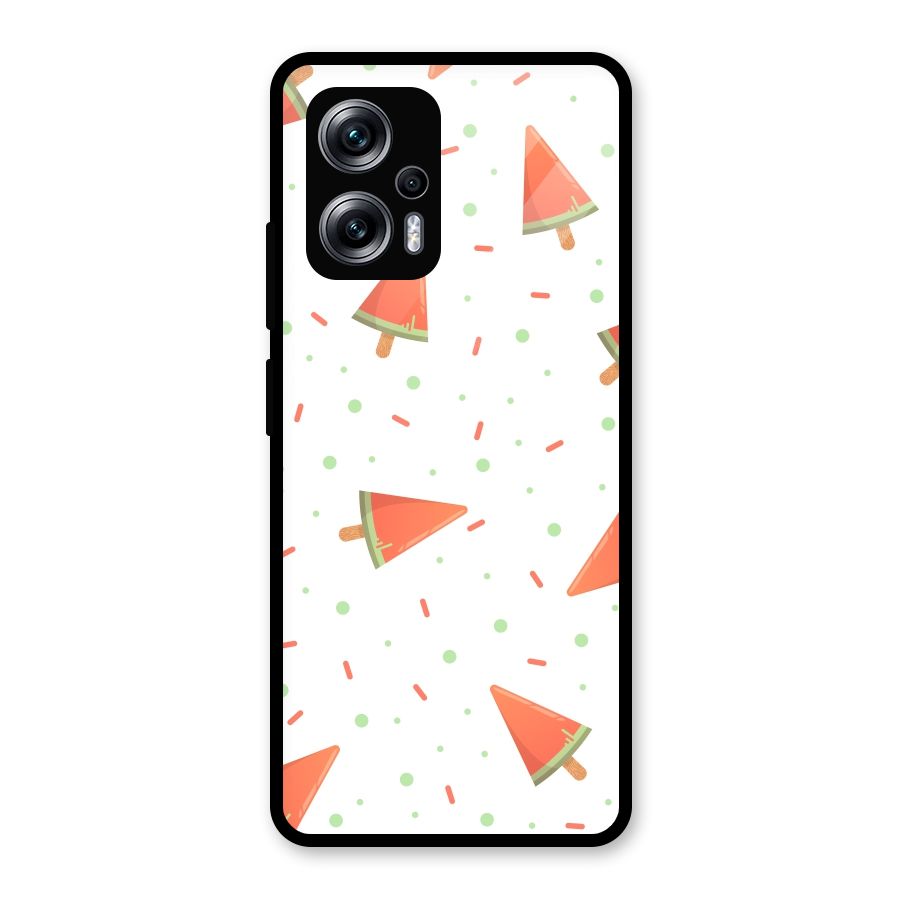 Watermelon Ice Creams Glass Back Case for Redmi K50i