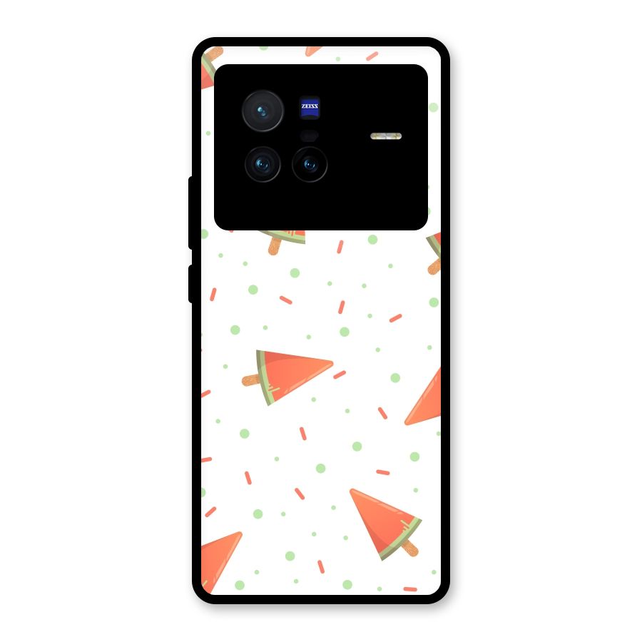 Watermelon Ice Creams Glass Back Case for Vivo X80