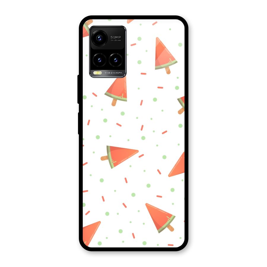 Watermelon Ice Creams Glass Back Case for Vivo Y21T
