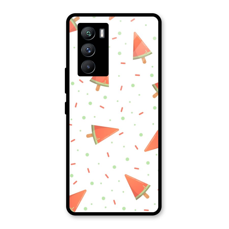 Watermelon Ice Creams Glass Back Case for Vivo iQOO 9 SE