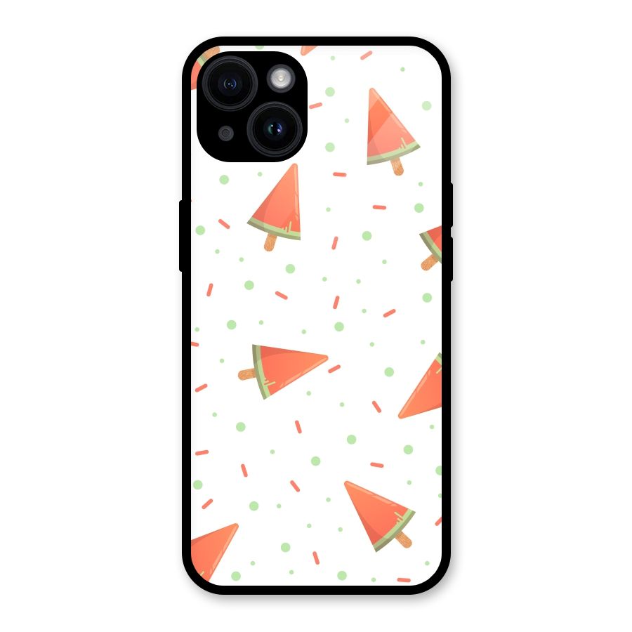 Watermelon Ice Creams Glass Back Case for iPhone 14