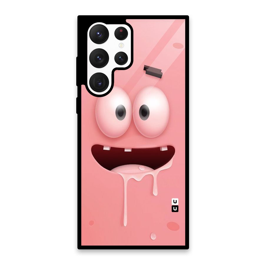 Watery Mouth Glass Back Case for Galaxy S22 Ultra 5G