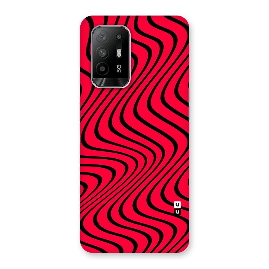 Waves Pattern Print Back Case for Oppo F19 Pro Plus 5G