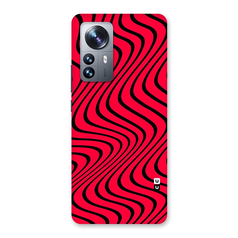 Waves Pattern Print Back Case for Xiaomi 12 Pro