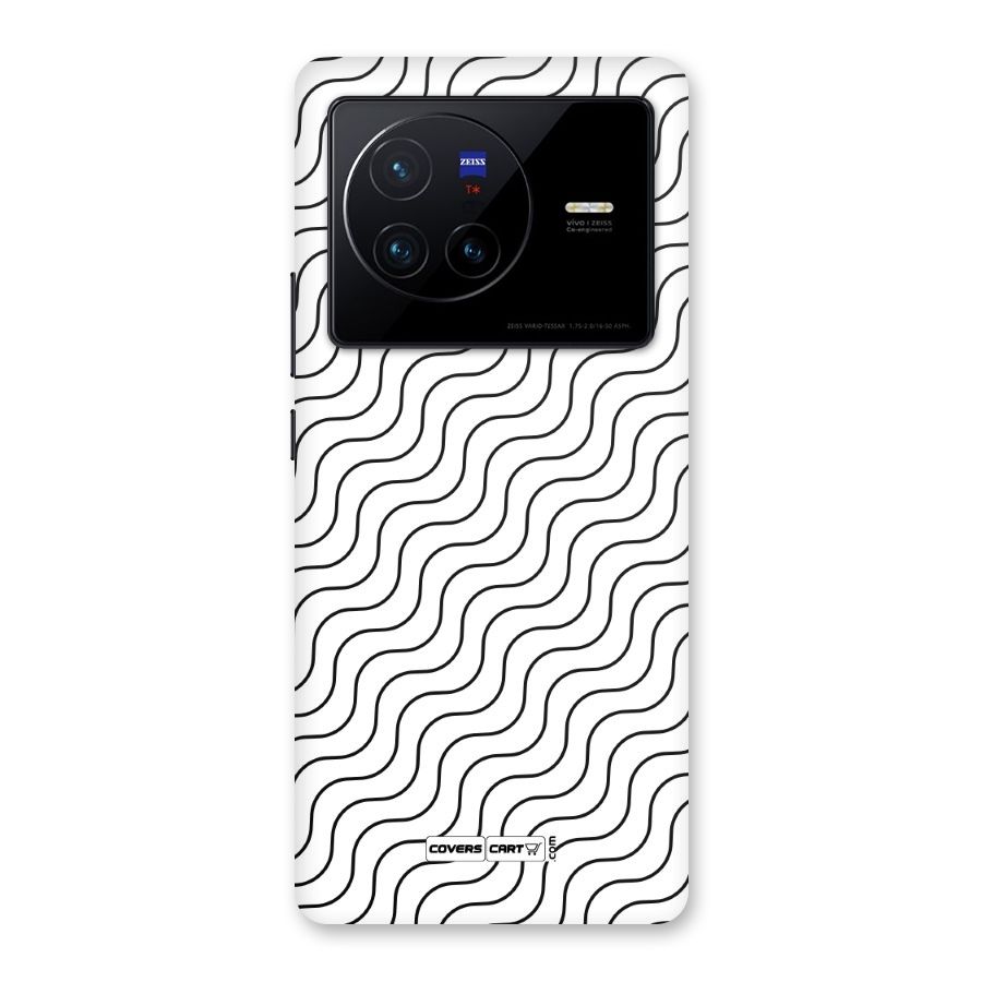 Wavy Pattern Back Case for Vivo X80