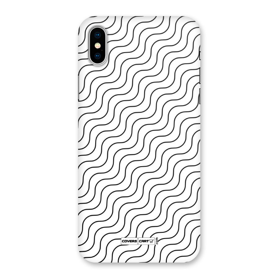 Wavy Pattern Back Case for iPhone XS