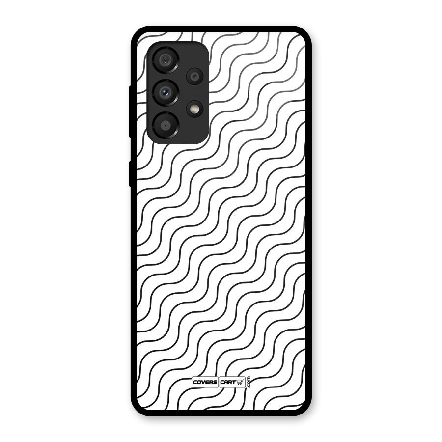 Wavy Pattern Glass Back Case for Galaxy A33 5G