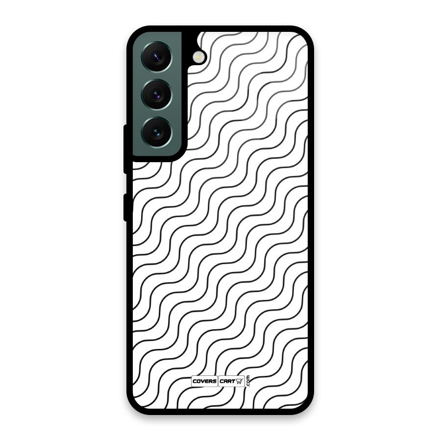 Wavy Pattern Glass Back Case for Galaxy S22 5G