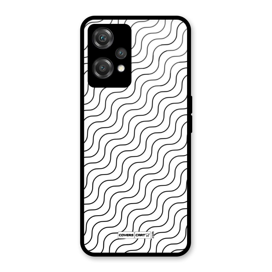 Wavy Pattern Glass Back Case for OnePlus Nord CE 2 Lite 5G
