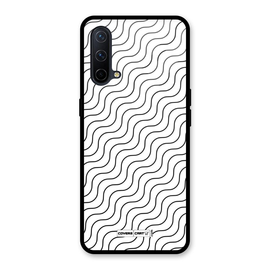 Wavy Pattern Glass Back Case for OnePlus Nord CE 5G