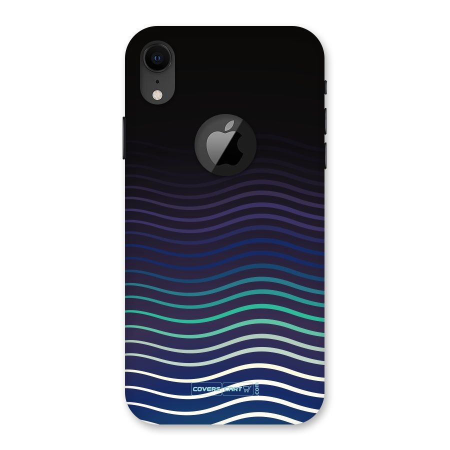 Wavy Stripes Back Case for iPhone XR Logo Cut