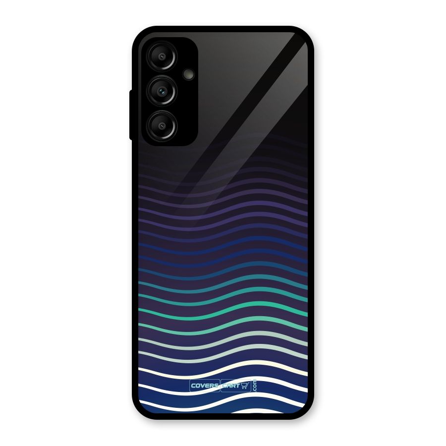 Wavy Stripes Glass Back Case for Galaxy A14 5G