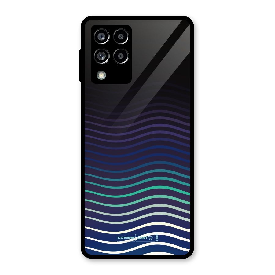 Wavy Stripes Glass Back Case for Galaxy M53 5G