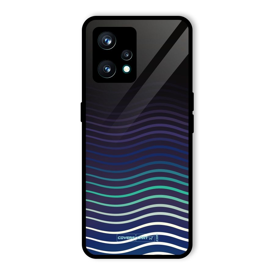 Wavy Stripes Glass Back Case for Realme 9 Pro Plus 5G
