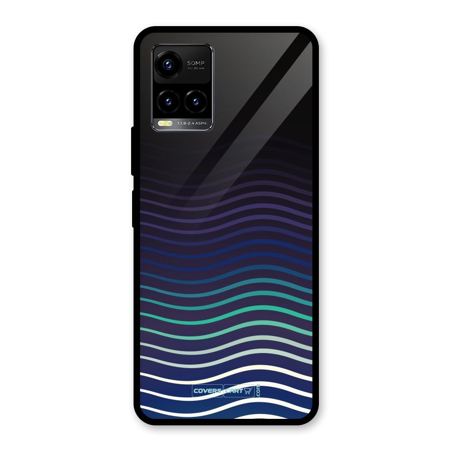 Wavy Stripes Glass Back Case for Vivo Y21T
