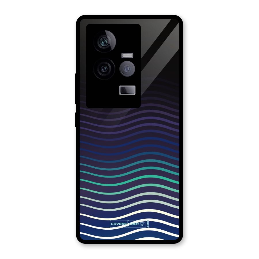 Wavy Stripes Glass Back Case for Vivo iQOO 11 5G