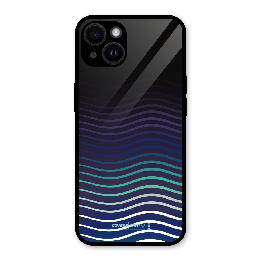 Wavy Stripes Glass Back Case for iPhone 14