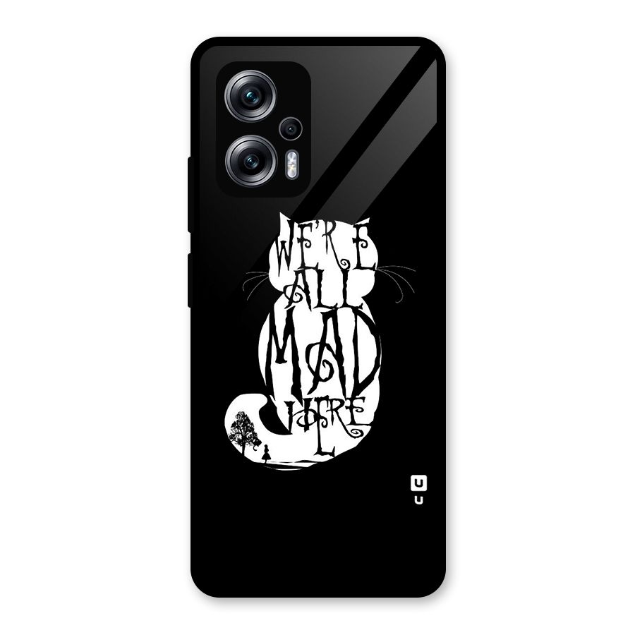 We All Mad Here Glass Back Case for Redmi K50i