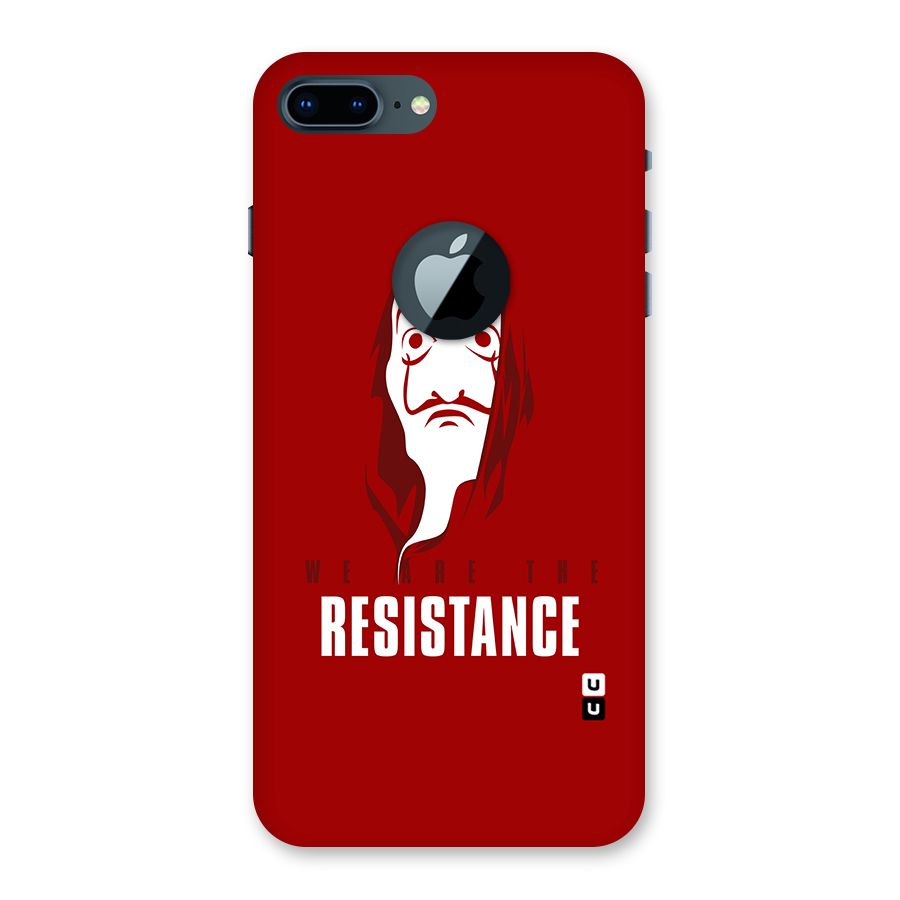 We Are Resistance Back Case for iPhone 7 Plus Logo Cut