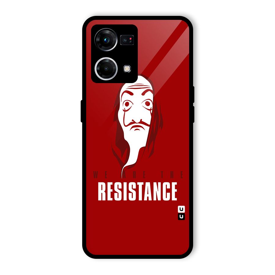 We Are Resistance Glass Back Case for Oppo F21 Pro 5G