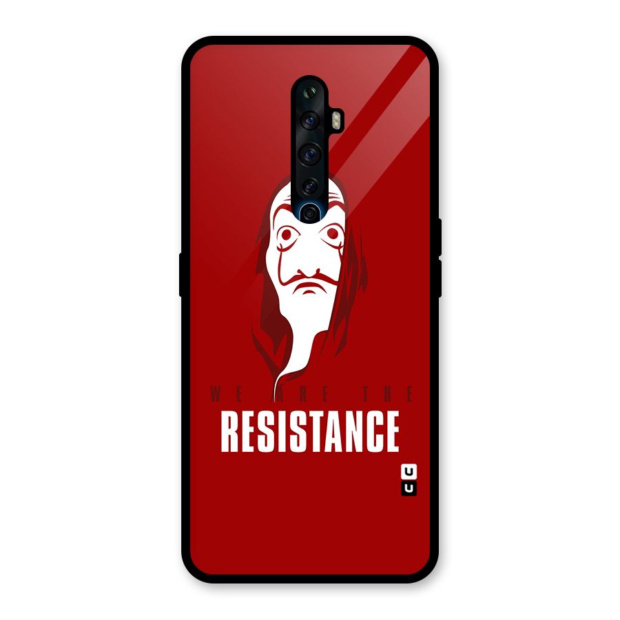 We Are Resistance Glass Back Case for Oppo Reno2 F
