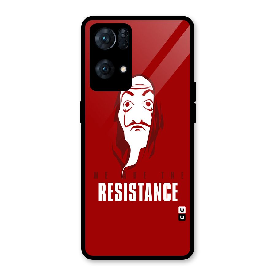 We Are Resistance Glass Back Case for Oppo Reno7 Pro 5G
