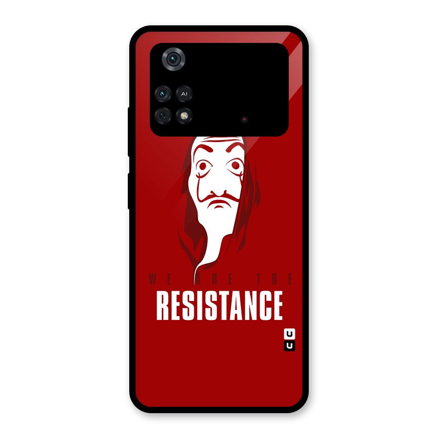 We Are Resistance Glass Back Case for Poco M4 Pro 4G