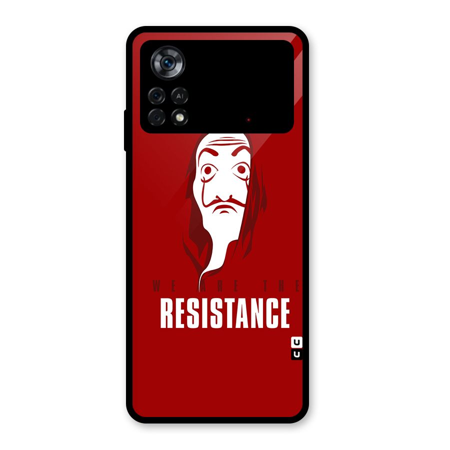 We Are Resistance Glass Back Case for Poco X4 Pro 5G