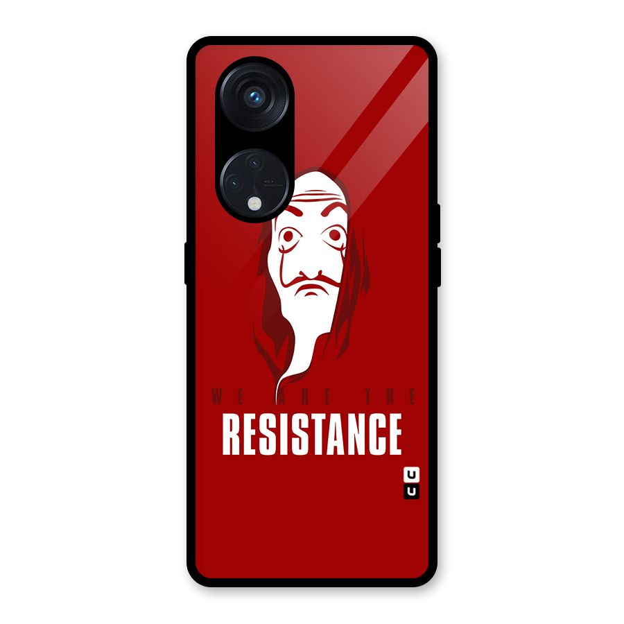 We Are Resistance Glass Back Case for Reno8 T 5G
