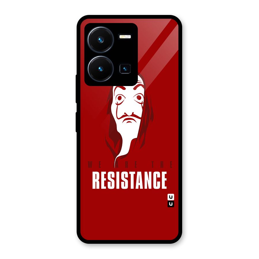 We Are Resistance Glass Back Case for Vivo Y35