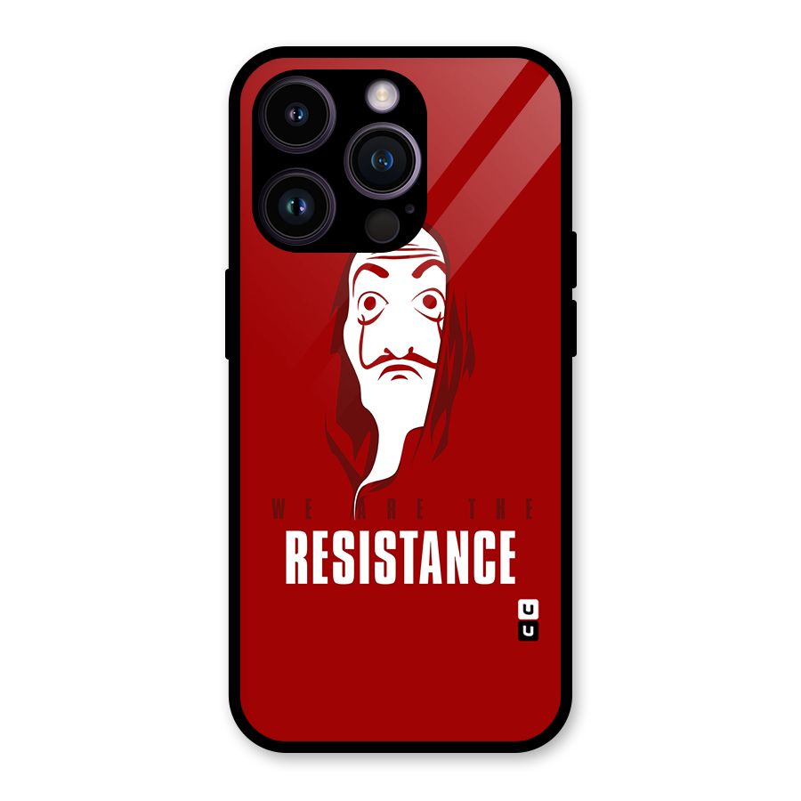 We Are Resistance Glass Back Case for iPhone 14 Pro