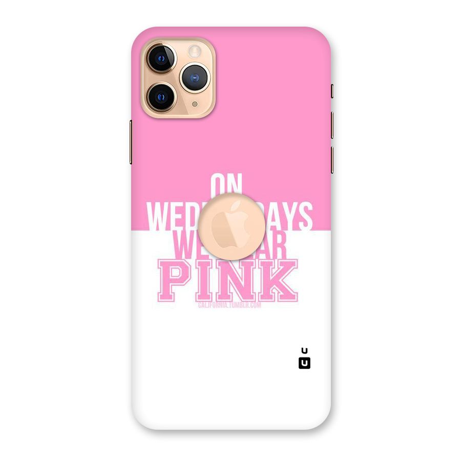 Wear Pink Back Case for iPhone 11 Pro Max Logo Cut