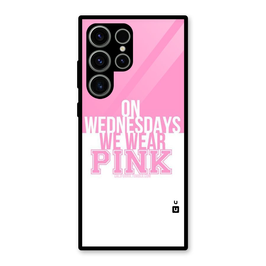 Wear Pink Glass Back Case for Galaxy S23 Ultra