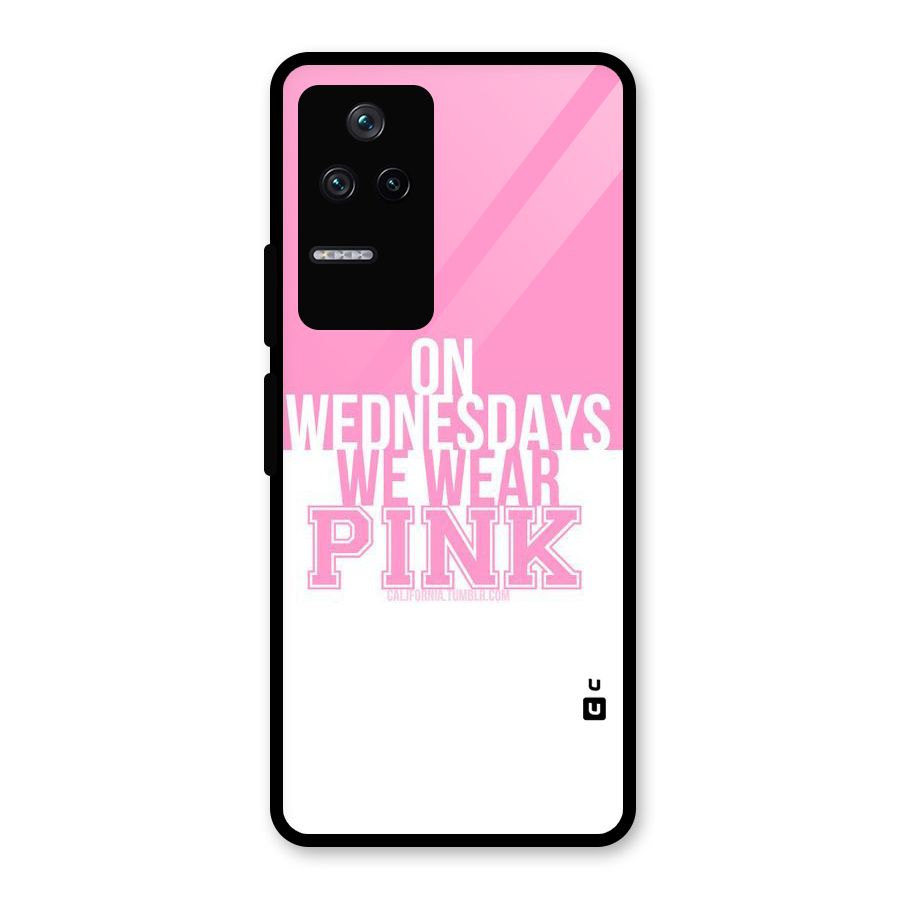 Wear Pink Glass Back Case for Poco F4 5G